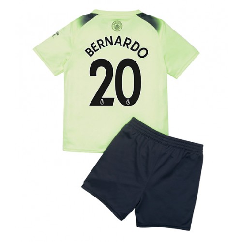 Manchester City Bernardo Silva #20 Tredjedraktsett Barn 2022-23 Kortermet (+ Korte bukser) Manchester City Bernardo Silva #20 Tredjedraktsett Barn 2022-23 Kortermet (+ Korte bukser)